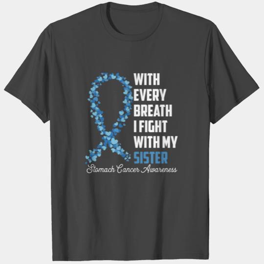 Sister Stomach Cancer Awareness Periwinkle Blue I T Shirts