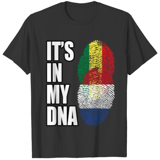 Senegalese And Dutch Vintage Heritage DNA Flag T-shirt