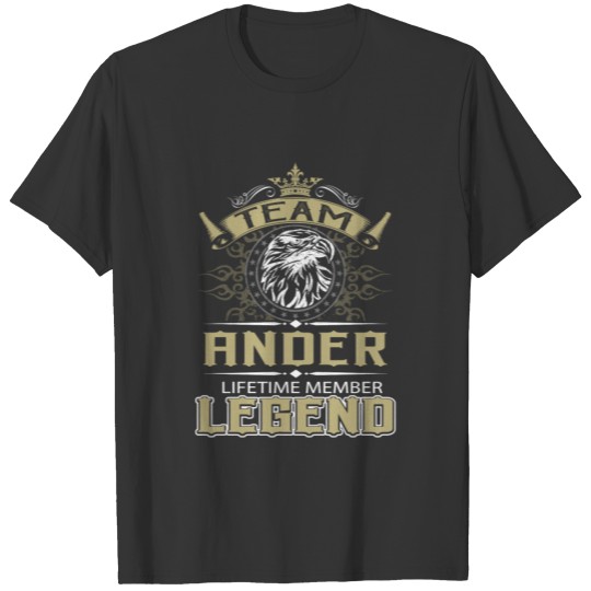 Ander Name T Shirts - Ander Eagle Lifetime Member L
