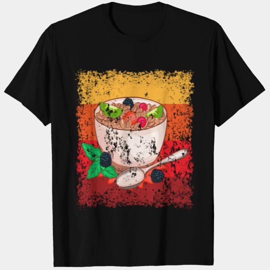 Vintage Retro Muesli Cereal Breakfast T Shirts