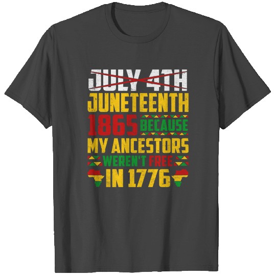 June 19th Black American Ancestor’s Novelty T Shirts
