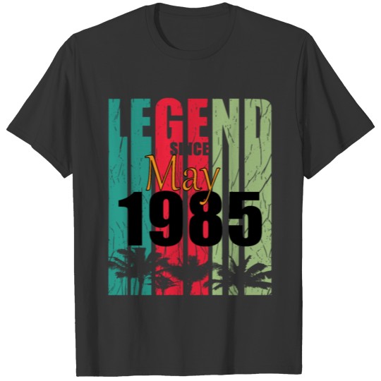 1985 vintage born in May gift T-shirt