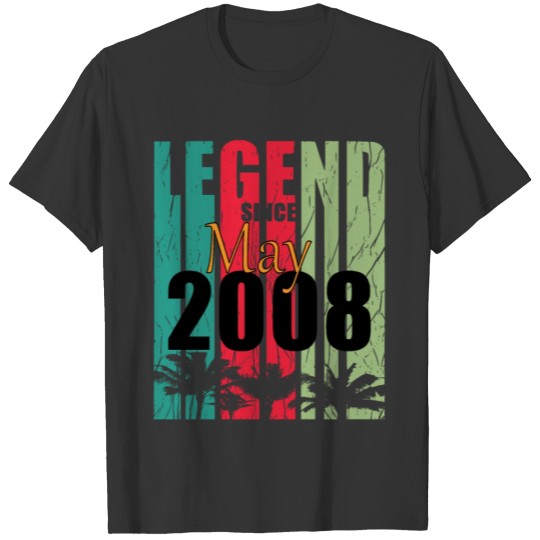 2008 vintage born in May gift T-shirt