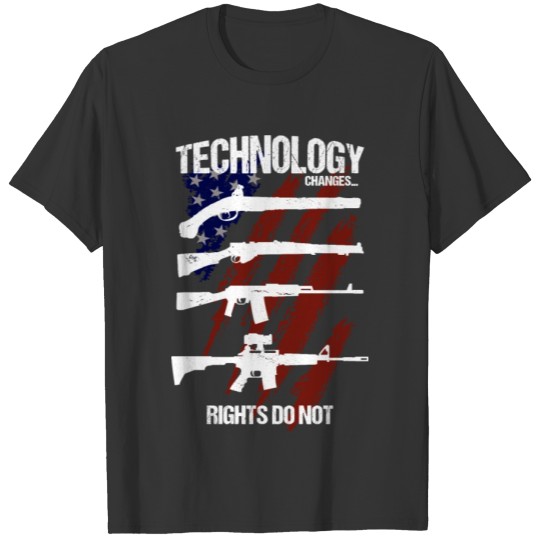 Gun Collector - Technology Changes, Rights Do not T Shirts