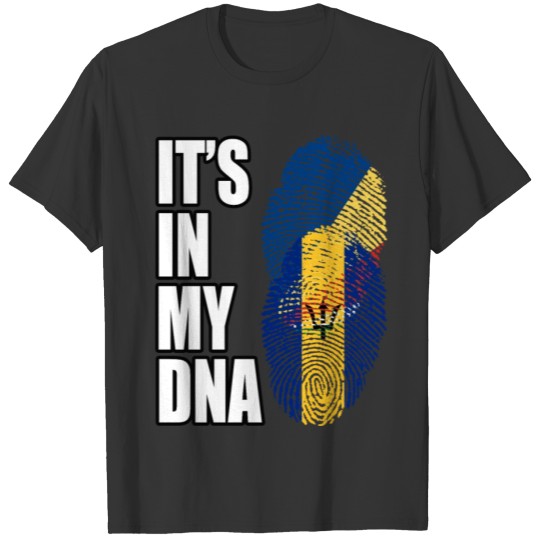 Seychellois And Barbadian Vintage Heritage DNA Fla T-shirt