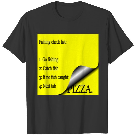 Fishing check list T-shirt
