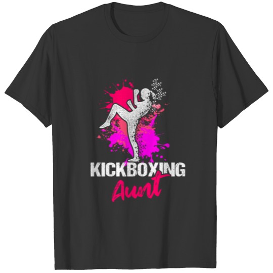 Kickboxing Aunt Kick Boxing Workout design T-shirt