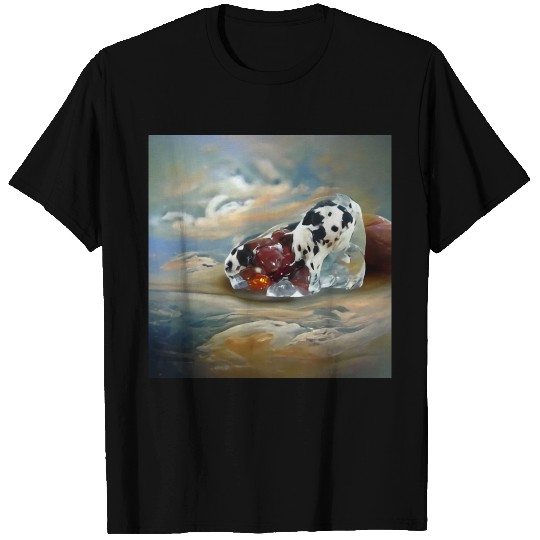 Dalmatian jasper crystal gemstone T Shirts