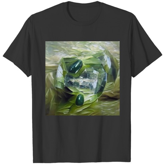 Serpentine crystal gemstone T-shirt
