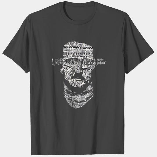 E.A Poe Quote "Nevermore" T Shirts