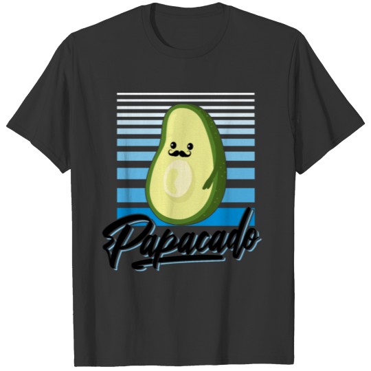 Papacado Pregnancy Avocado Father Dad Baby GIft T-shirt
