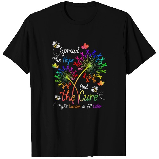 Spread The Hope Find The Cure Fight Cancer T Shirts