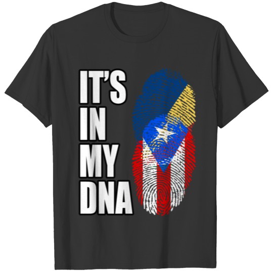Seychellois And Puerto Rican Vintage Heritage DNA T-shirt