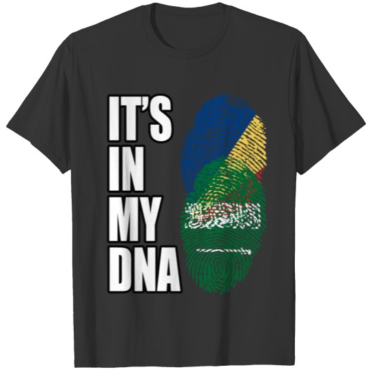 Seychellois And Saudi Arabian Vintage Heritage DNA T-shirt