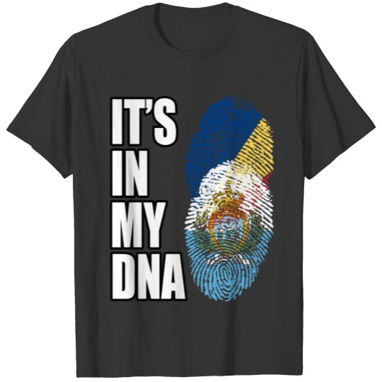 Seychellois And Sammarinese Vintage Heritage DNA F T-shirt