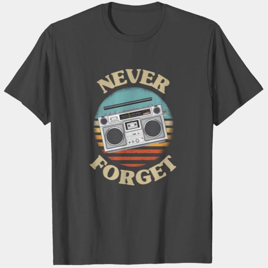 Retro Radio Never Forget Nostalgia Vintage T Shirts