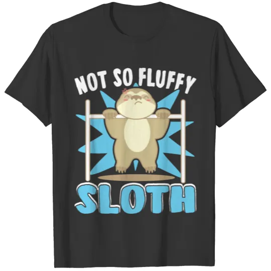 Sloth Gym Workout Latissimus Pull Up, Lazy Gym T Shirts