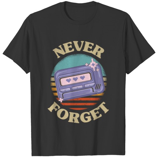 Retro Pager Never Forget Nostalgia Vintage T-shirt
