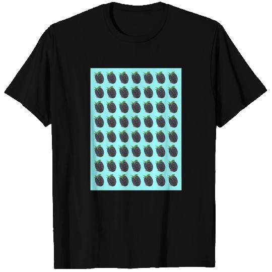 Blackberry Fruit Pattern T Shirts