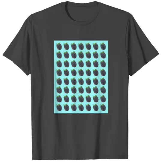 Blackberry Fruit Pattern T Shirts
