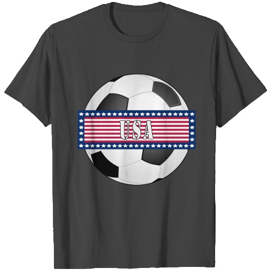 USA Ball Stars and Stripes Soccer World Cup Gift T Shirts