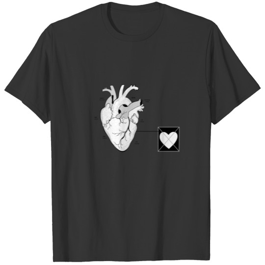 Anatomical real Heart T-shirt