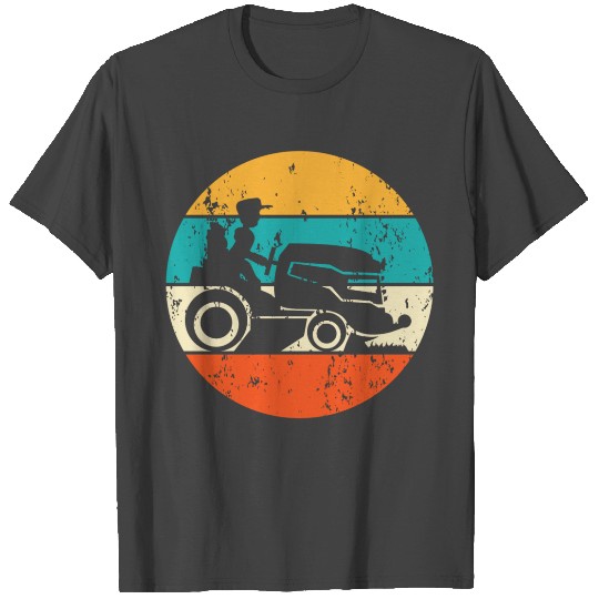 Vintage Retro Lawn Mower Lawn Mowing Gardening T Shirts