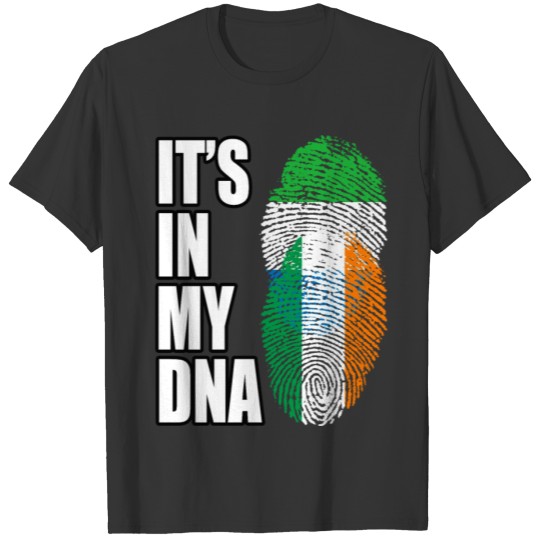 Sierra Leonean And Irish Vintage Heritage DNA Flag T-shirt
