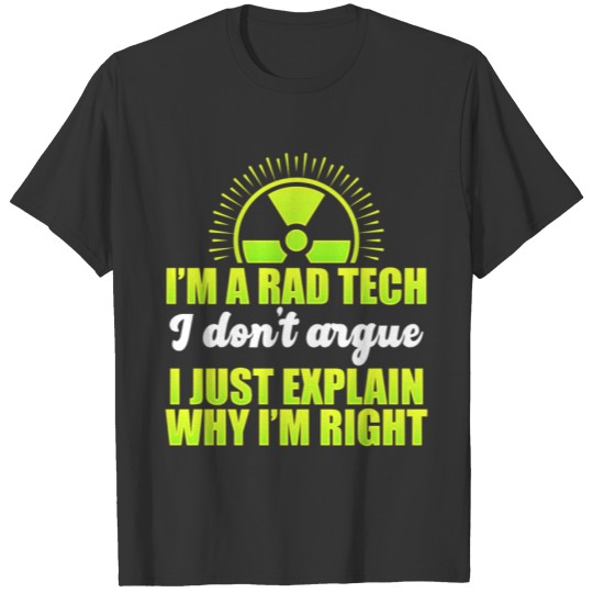 Radiologic Technologist Rad Tech Fun Research T-shirt