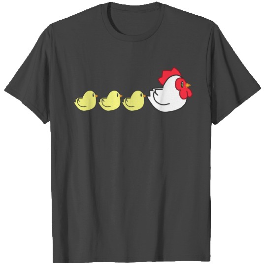 Chicken Family Slim Fit T Shirts