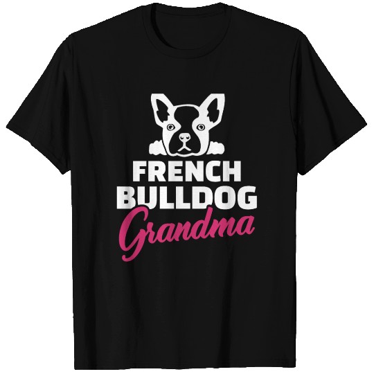 French Bulldog Grandma Fitted T Shirts