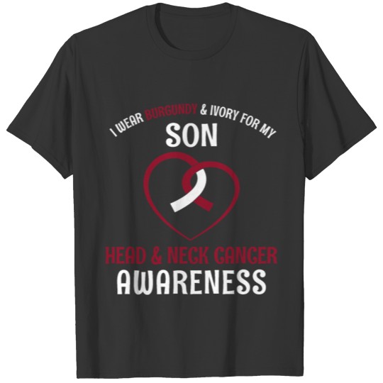 I Wear Burgundy and Ivory For My Son T Shirts