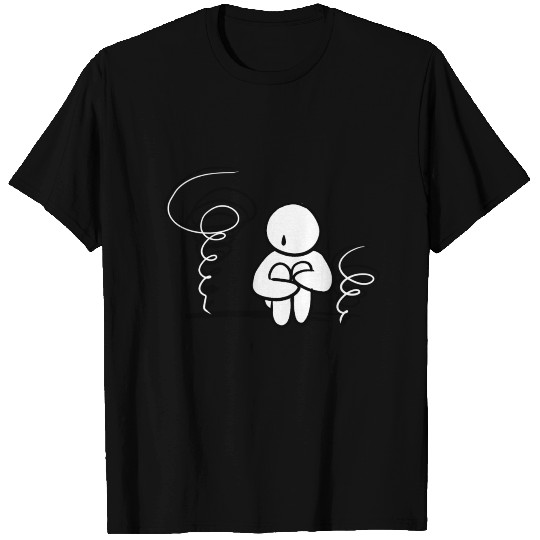 human storm alone lonely unhappy T Shirts