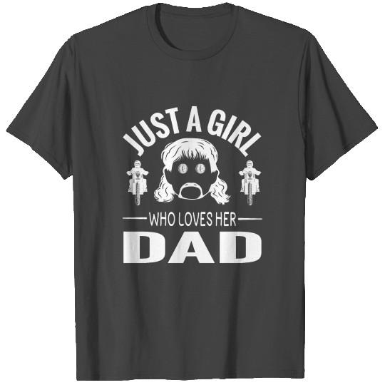 Daughter Motorcycle Fathers Day Biker Daddy Dad T Shirts