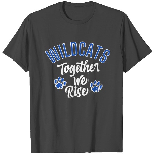 Blue Wildcats Together We Rise T Shirts