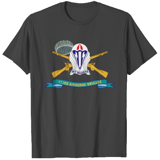 Army 173rd Airborne Brigade with Jumper DUI w INF T Shirts