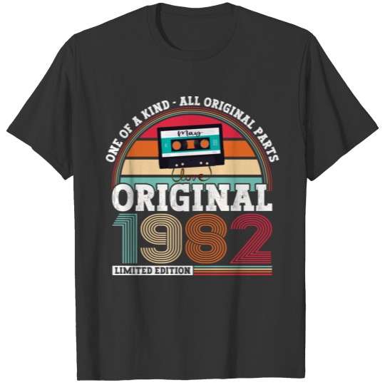 Vintage 1982 Original Since May 40th Birthday Gift T Shirts