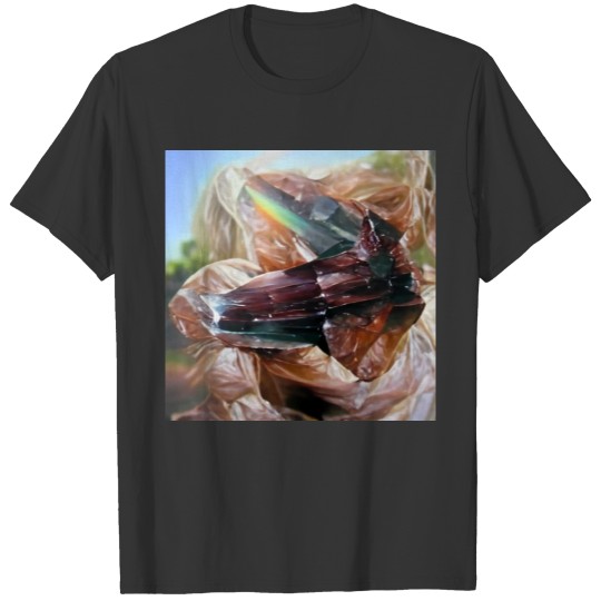 Rainbow mayanite quartz crystal gemstone T-shirt