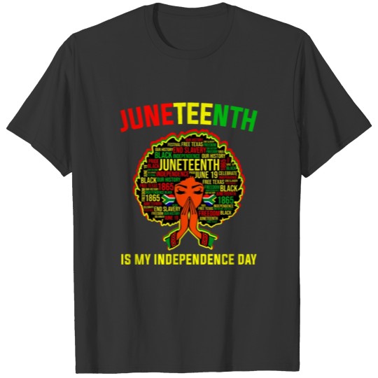 Juneteenth 1865 Black History Month Natural Hair T Shirts