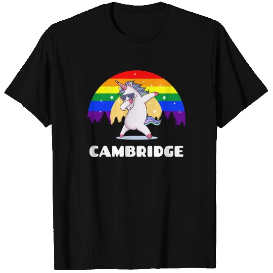 Cambridge Massachusetts LGBTQ Gay Pride Rainbow T Shirts