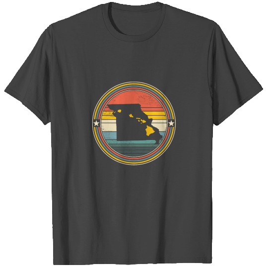Missouri State Hawaii Roots Hawaiian Map Vintage T Shirts