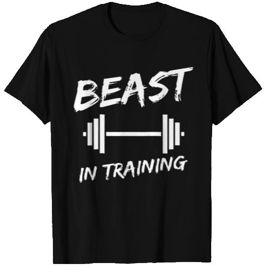 Kids Beast In Training Funny Father Son Matching T Shirts