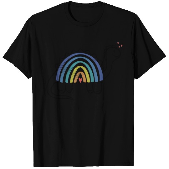 Dino Rainbow T Shirts