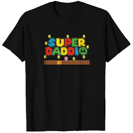 Super Daddio Fathers Day Funny Game Dad Gift T Shirts