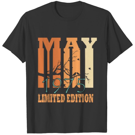 May 1975 Vintage Birthday gift T-shirt