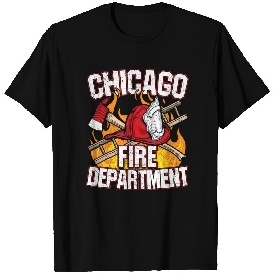 Chicago Fire Department CFD Firefighter T Shirts