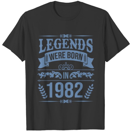 Year of birth 1982 birthday legend T-shirt