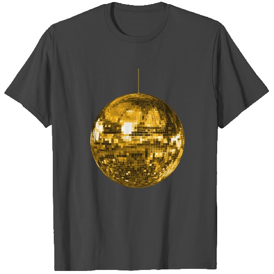 Gold Yellow Disco Ball T Shirts