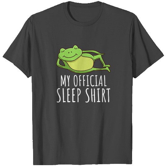 My frog sleep T Shirts official sleep