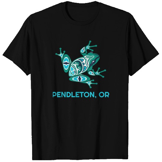 Pendleton Oregon Frog PNW Indian Art Native T Shirts